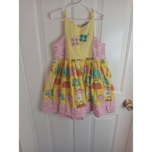 GIRLS Size 8 YELLOW PURSE  DRESS by LITTLE MISS MARMALADE 100‎ Cotton